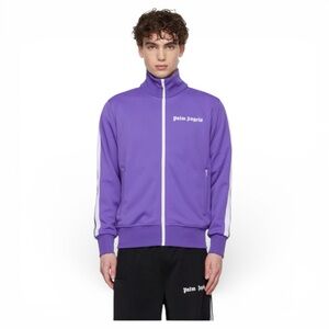 Palm Angels Logo-Print Track Jacket Purple Men’s M